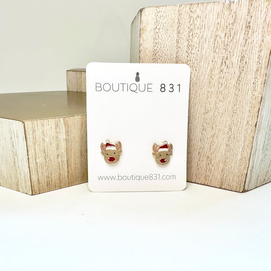 Reindeer Stud Earrings